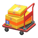 Animal Crossing Items Rolling cart Yellow Box style Red