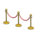 Animal Crossing Items Rope partition Gold & red