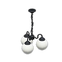 Animal Crossing Items Round light fixture Black