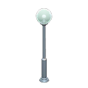 Animal Crossing Items Round streetlight Silver