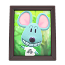 Animal Crossing Items Samson'S Photo Dark Wood