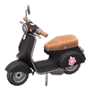 Animal Crossing Items Scooter Flower Sticker Black