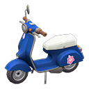 Animal Crossing Items Scooter Flower Sticker Blue