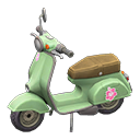 Animal Crossing Items Scooter Flower Sticker Green