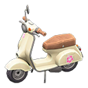 Animal Crossing Items Scooter Flower Sticker Ivory