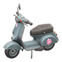 Animal Crossing Items Scooter Flower Sticker Silver