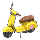 Animal Crossing Items Scooter Flower Sticker Yellow