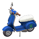 Animal Crossing Items Scooter Tree Sticker Blue