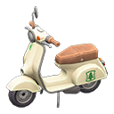 Animal Crossing Items Scooter Tree Sticker Ivory