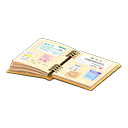 Animal Crossing Items Scrapbook Beige