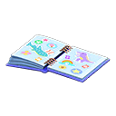 Animal Crossing Items Scrapbook Blue