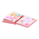 Animal Crossing Items Scrapbook Pink