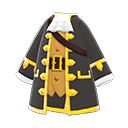 Animal Crossing Items sea captain's coat Black