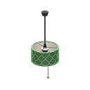 Animal Crossing Items Shaded pendant lamp Green design Fabric color