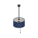 Animal Crossing Items Shaded pendant lamp Navy design Fabric color