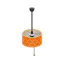 Animal Crossing Items Shaded pendant lamp Orange design Fabric color