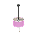 Animal Crossing Items Shaded pendant lamp Pink Fabric color