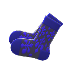 Animal Crossing Items Sheer Socks Blue