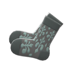 Animal Crossing Items Sheer Socks Gray