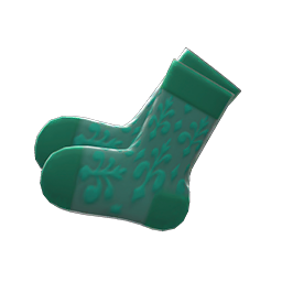 Animal Crossing Items Sheer Socks Green