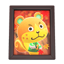 Animal Crossing Items Sheldon'S Photo Dark Wood