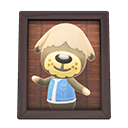 Animal Crossing Items Shep'S Photo Dark Wood