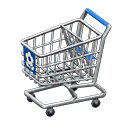 Animal Crossing Items Shopping cart Blue Handle color