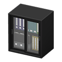 Animal Crossing Items Short file cabinet Black