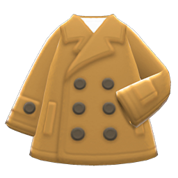 Animal Crossing Items Short Peacoat Beige