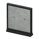 Animal Crossing Items Short simple panel Concrete Panel Black