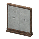 Animal Crossing Items Short simple panel Concrete Panel Dark brown