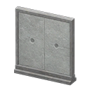 Animal Crossing Items Short simple panel Concrete Panel Gray