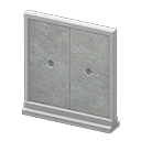 Animal Crossing Items Short simple panel Concrete Panel Light gray