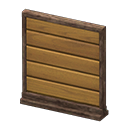 Animal Crossing Items Short simple panel Horizontal planks Panel Dark brown