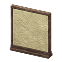 Animal Crossing Items Short simple panel Mud wall Panel Dark brown