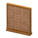 Animal Crossing Items Short simple panel Pegboard Panel Brown