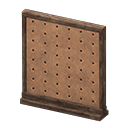 Animal Crossing Items Short simple panel Pegboard Panel Dark brown