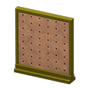 Animal Crossing Items Short simple panel Pegboard Panel Gold