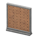 Animal Crossing Items Short simple panel Pegboard Panel Gray