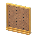 Animal Crossing Items Short simple panel Pegboard Panel Light brown