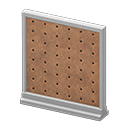 Animal Crossing Items Short simple panel Pegboard Panel Light gray