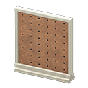 Animal Crossing Items Short simple panel Pegboard Panel White