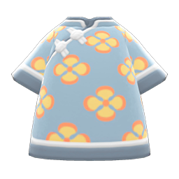 Animal Crossing Items Silk Floral-print Shirt Gray