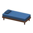 Animal Crossing Items Simple bed Blue Pillow and mattress color Brown