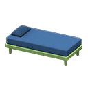 Animal Crossing Items Simple bed Blue Pillow and mattress color Green