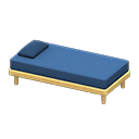 Animal Crossing Items Simple bed Blue Pillow and mattress color Natural