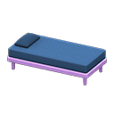 Animal Crossing Items Simple bed Blue Pillow and mattress color Purple