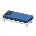 Animal Crossing Items Simple bed Blue Pillow and mattress color White