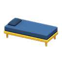 Animal Crossing Items Simple bed Blue Pillow and mattress color Yellow