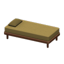 Animal Crossing Items Simple bed Brown Pillow and mattress color Brown